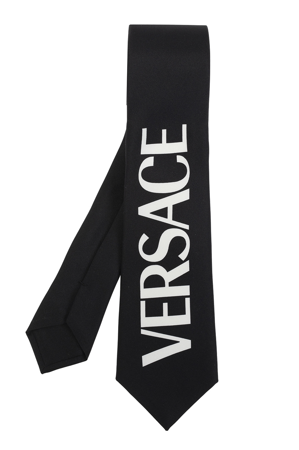 Black Tie with logo Versace - SchaferandweinerShops Italy